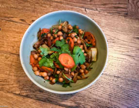 Curry sec de pois chiches