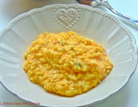 Risotto à la citrouille et à la scamorza fumée