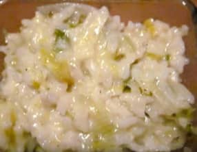 Risotto aux poireaux et au boursin au cookeo