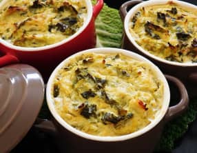 Gratin de chou vert