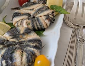 Rosaces d’Anchois farcies.