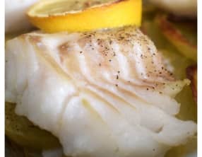 Cabillaud sur lit de pommes de terre