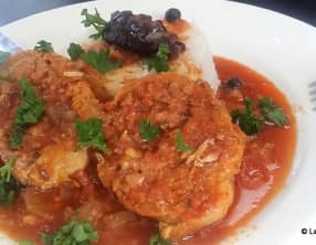 Paupiettes de veau au vin blanc et sauce tomates