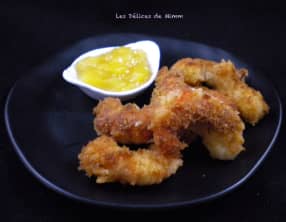 Crevettes croustillantes au chutney de mangue