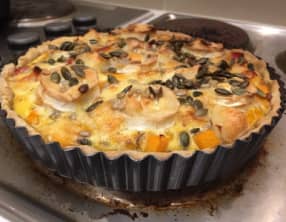 Tarte au Butternut et au Fromage de Chèvre