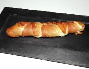 Cabillaud au société crème en papillote de jambon cru