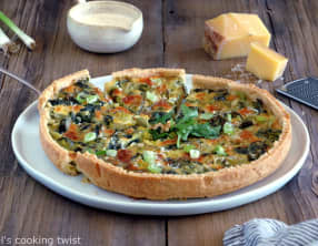 Quiche aux poireaux et au Comté
