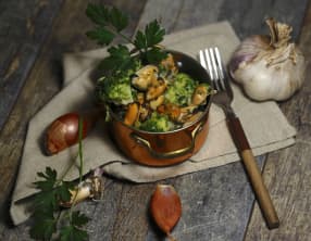Brocolis aux moules persillées