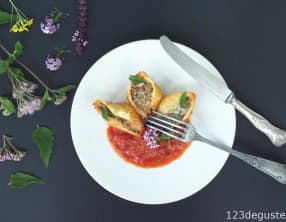 Conchiglioni farcis végétariens