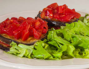 Salade aux aubergines 