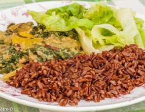 Blettes à la pâte d'arachide