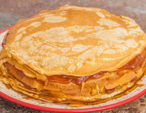 Gâteau de crêpes à la crème de marrons