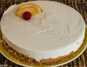 Cheesecake aux pommes caramélisées