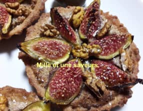 Tartelette figue et sa crème de noix