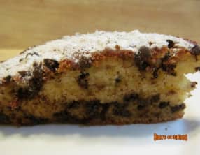 Gâteau moelleux aux pépites de chocolat