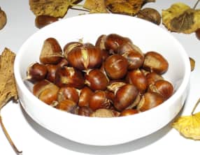 Châtaignes rôties au four