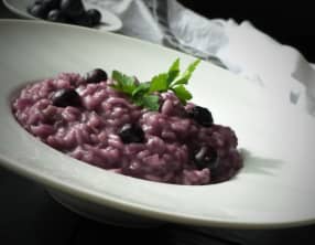 Risotto aux myrtilles