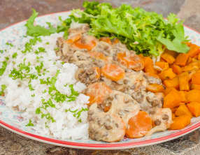 Curry de patates douces et lentilles