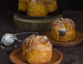 La brioche feuilletée au potiron et au chocolat