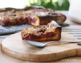 Tarte briochée aux pêches de vigne