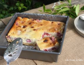 Gâteau à la ricotta et aux framboises