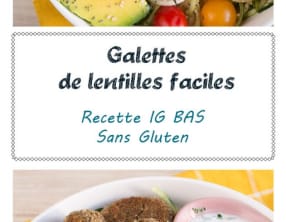 Galettes de lentilles vertes