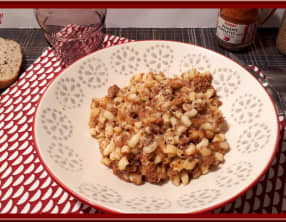 Gratin de pâtes à la bolognaise