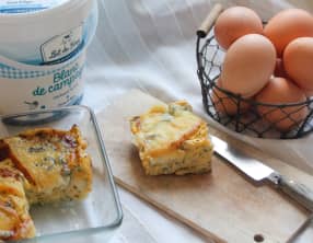 Flan pâtisson et fromage blanc