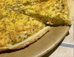 Quiche au saumon fumé