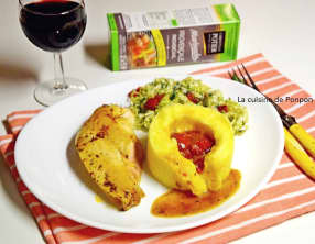 Filet de coucou de Malines avec purée et sauce à la marinade provençale Potier
