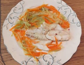 Filet de Grenadier, julienne de légumes