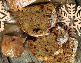 Cake aux mulberries cranberries et pommes