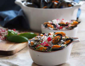 Mouclade au lait de coco parfumée au paprika fumé