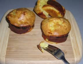 Mini cakes ou muffin au magret de canard et aux pommes