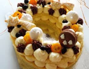 Letter cake de Noël