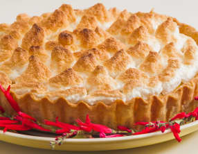 Tarte meringuée au citron vert