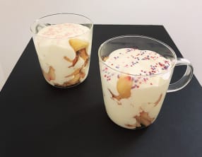 Trifle aux pêches