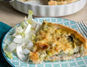 Tarte thon poireaux sans oeuf