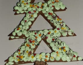 Christmas cake chocolat et pistache