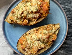Aubergines farcies végétariennes