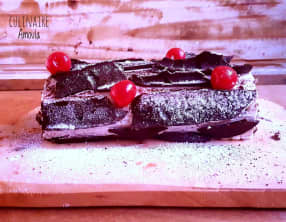 Bûche façon forêt noire