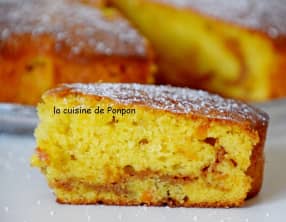 Gâteau moelleux à la confiture de clémentine corse et confiture de lait Raffolé