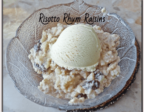 Risotto rhum raisins