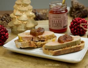 Foie gras mi-cuit et figues confites