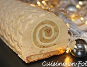 Bûche pomme caramel