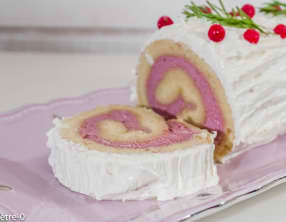 Bûche framboises et ricotta