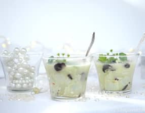 Ravioles aux truffes en verrine