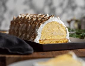 Bûche au citron meringuée