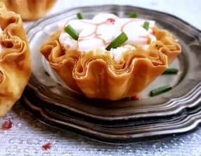 Tartelettes express à la mousse aux crevettes