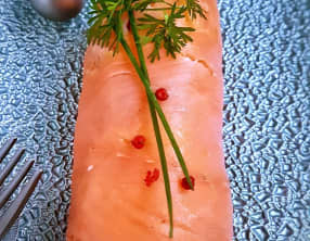 Bûchette au saumon fumé